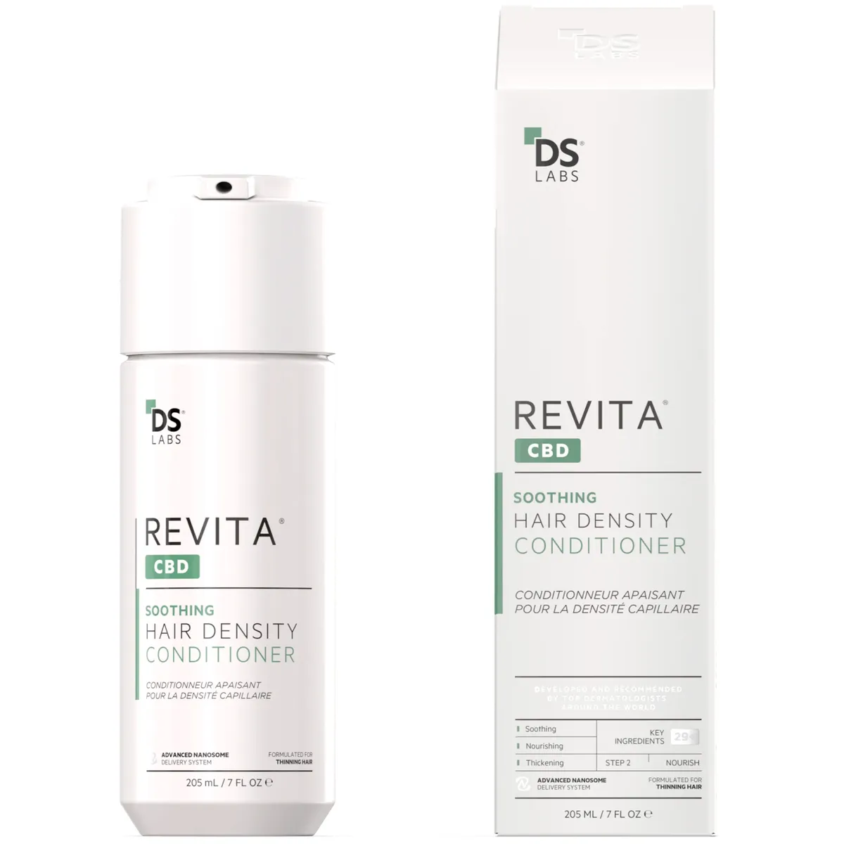 Кондиціонер для зміцнення волосся з канабідіолом DS Laboratories Revita CBD Conditioner 205 мл