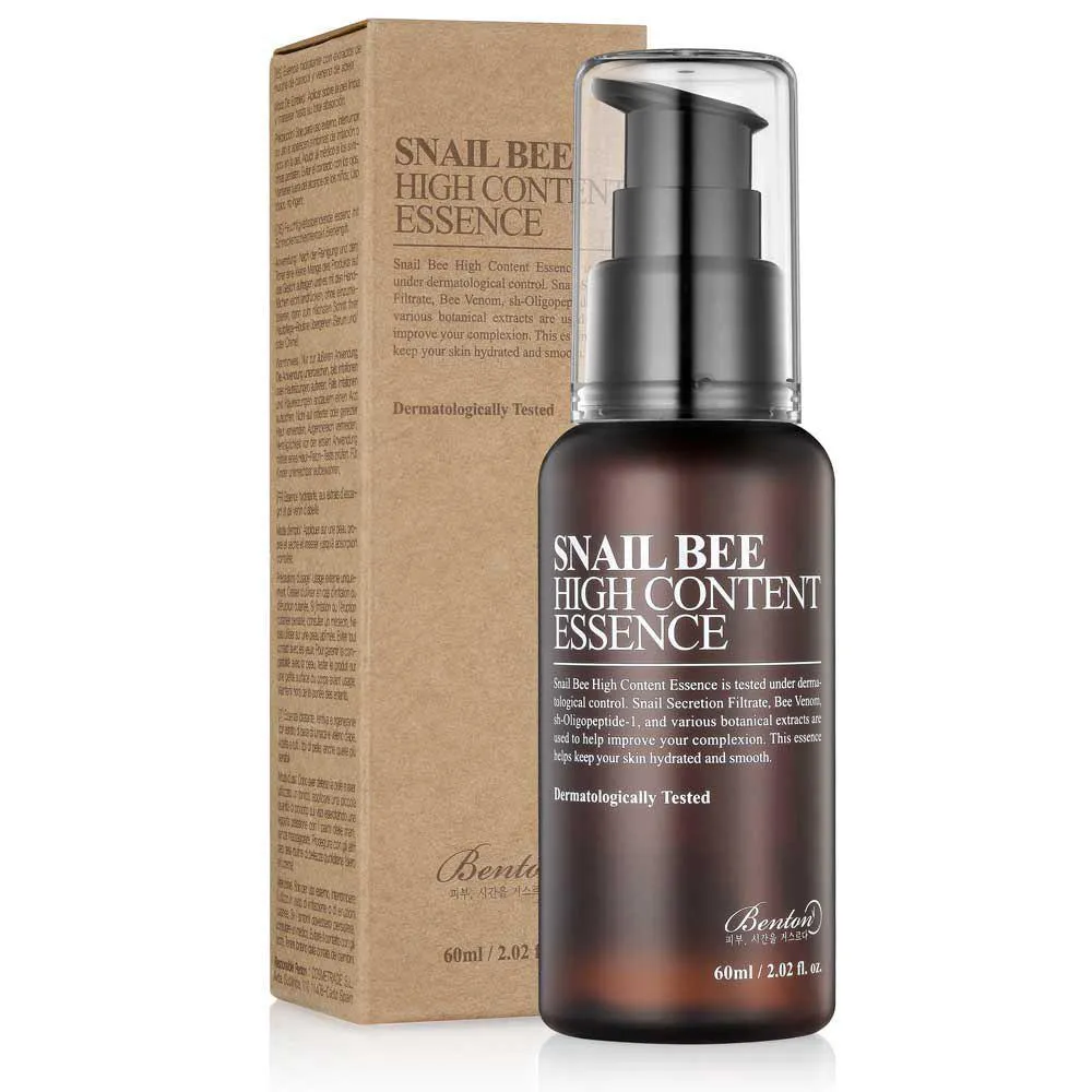 Есенція з муцином равлика та бджолиною отрутою Benton Snail Bee High Content Essence 60 мл