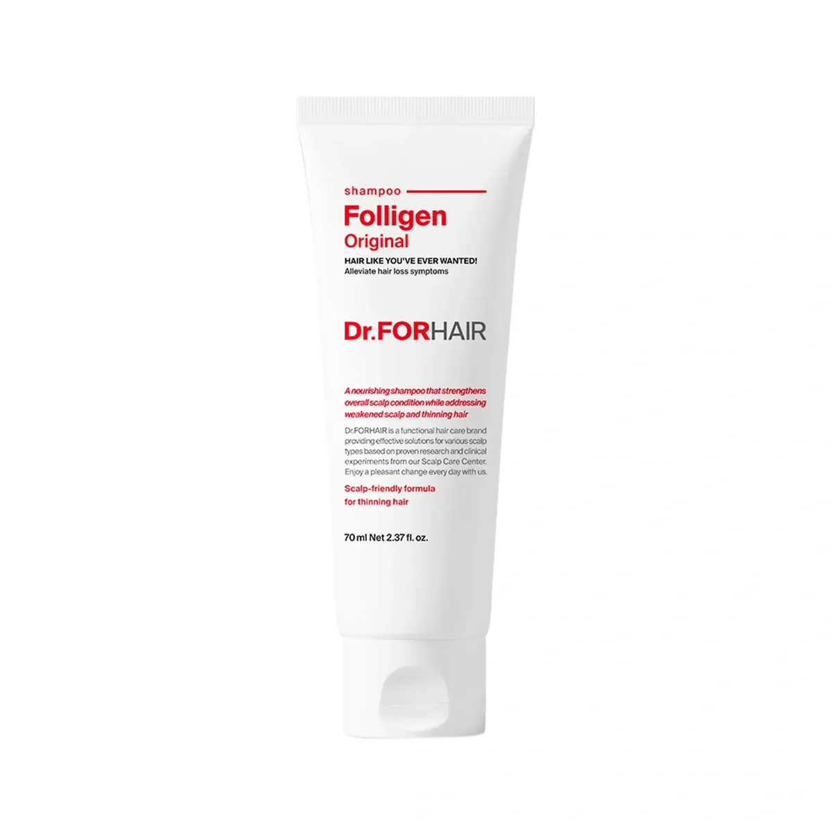 Шампунь проти випадіння волосся Dr.FORHAIR Folligen Shampoo 70 мл Мініатюра