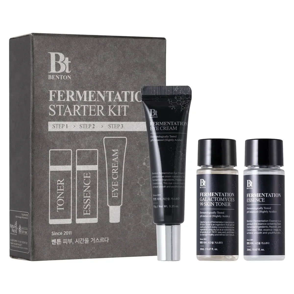 Набір мініатюр з ферментованими компонентами та пептидами Benton Fermentation Starter Kit 3 в 1