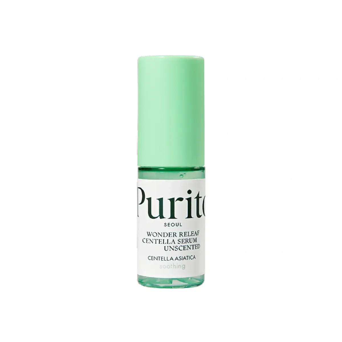 Заспокійлива сироватка з центелою без ефірних олій Purito Seoul Wonder Releaf Centella Serum Unscented 15 мл, Мініатюра