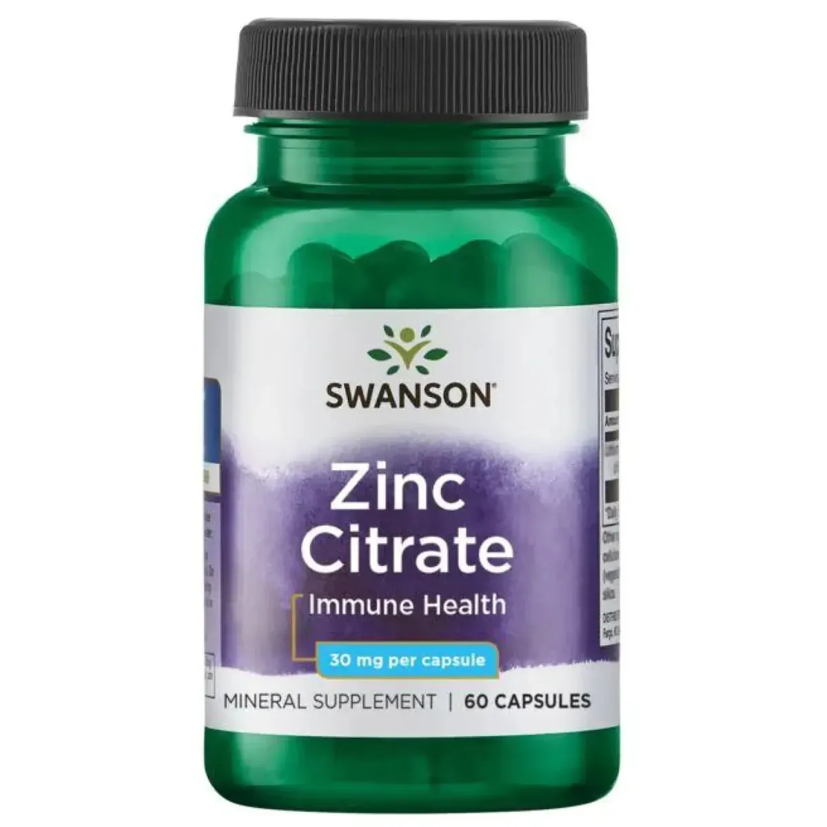 Цинк цитрат 30 мг Swanson Zinc Citrate 30mg 60 шт