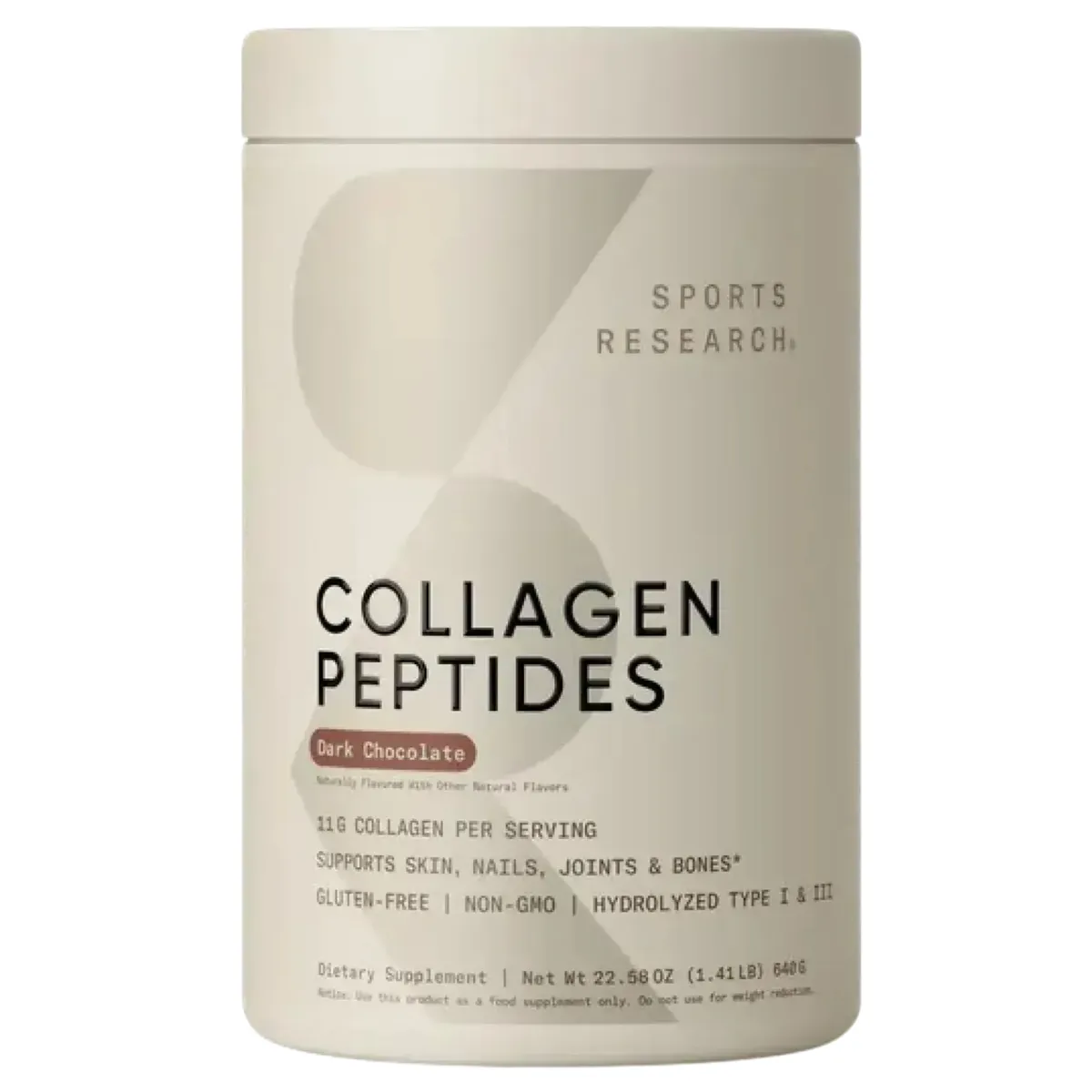 Колагенові пептиди Dark Chocolate Sports Research Collagen Peptides Dark Chocolate, 40 порц 40 порц